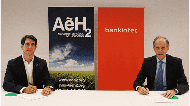 Bankinter y la Asociación Española del Hidrógeno firman un acuerdo para financiar proyectos de hidrógeno en empresas