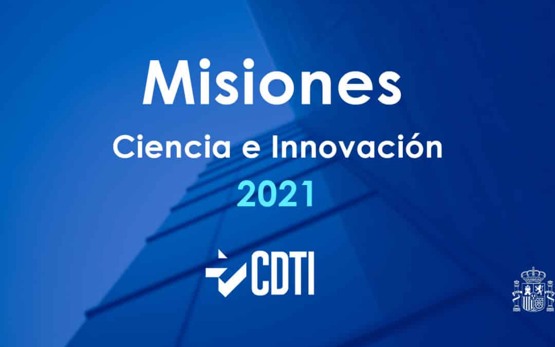 Publicada la convocatoria 2021 del programa Misiones del CDTI